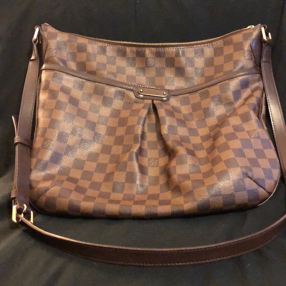 Auth. Louis Vuitton Bloomsbury Damier Ebene Bag